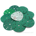 Discos de lijado de película verde abrasivo óxido de aluminio